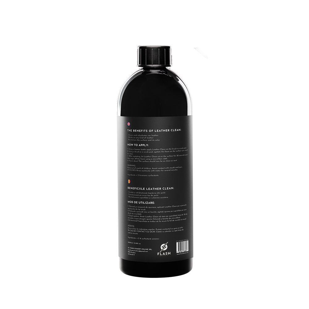 LEATHER CLEAN 1L (ingyenes habosító flakonnal)