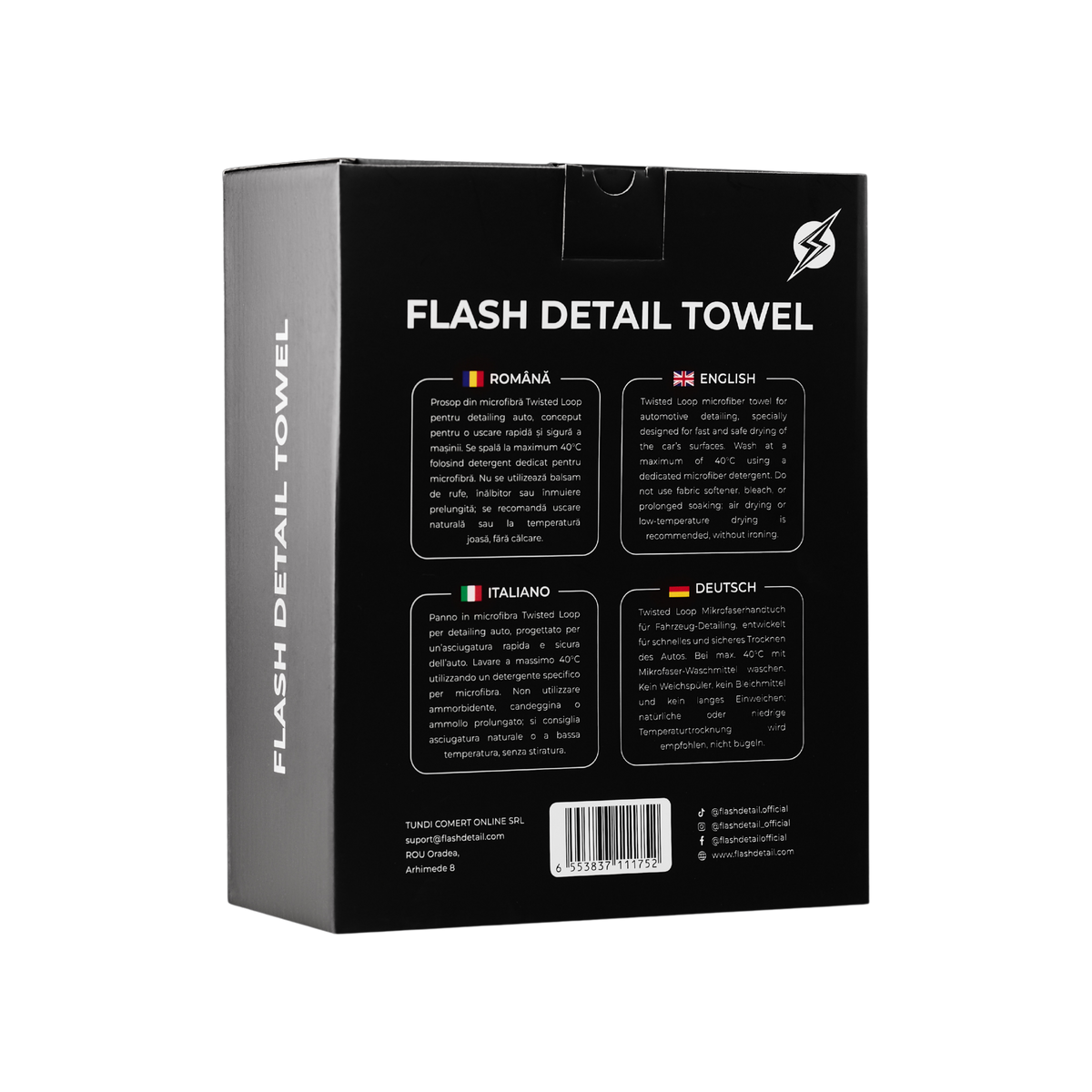 Flash Detail V2 autószárító törölköző, termékfotó
